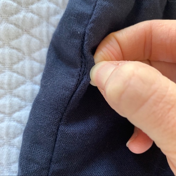 J. Crew Factory Sidewalk Skirt • Linen Blend Navy - Picture 3 of 9